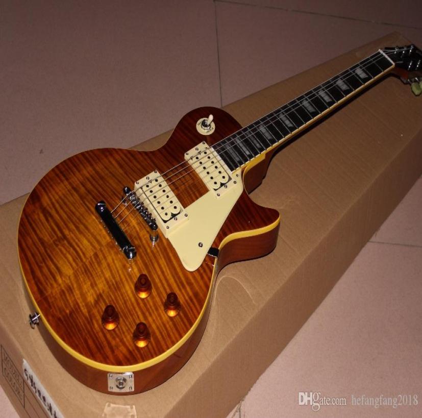 New Custom Shop arrives 1959 r9 standard custom electric guitar Tiger Flame Guitar Top Shows Real Po2674743
New Custom Shop arrives 1959 r9 standard custom electric guitar Tiger Flame Guitar Top Shows Real Po2674743