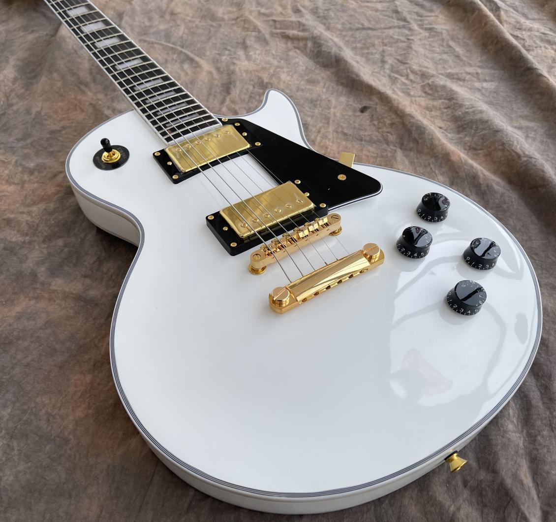 Custom Shop Deluxe Apline White Electric Guitar Ebony Fingerboard Fret Binding Gold Hardware2194474
Custom Shop Deluxe Apline White Electric Guitar Ebony Fingerboard Fret Binding Gold Hardware2194474