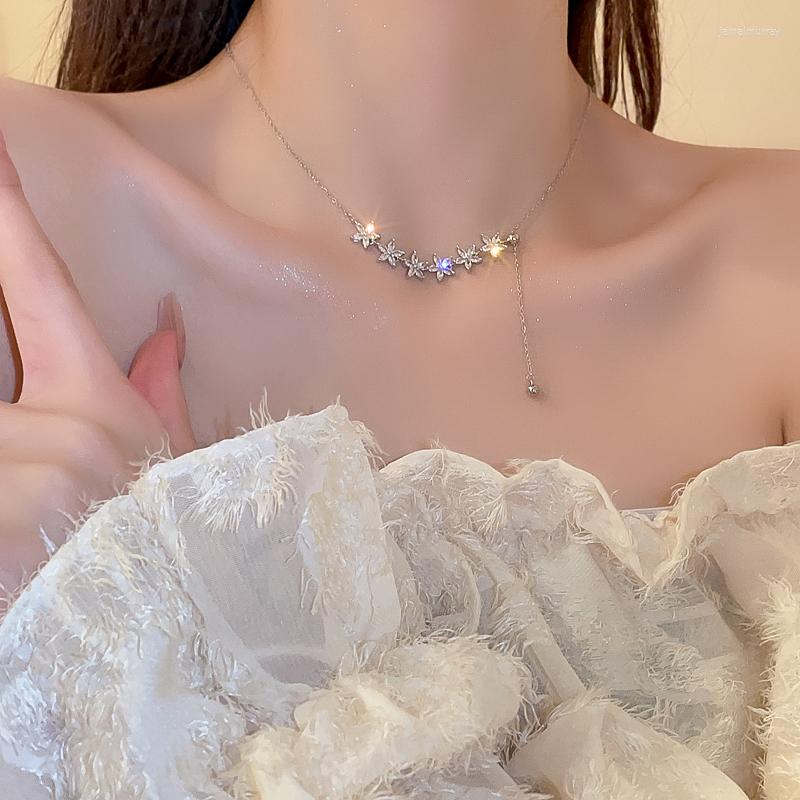 Choker DREJEW Inlaid Zircon Star Necklaces For Women Silver Color Chain In Jewelry Drop Center
Choker DREJEW Inlaid Zircon Star Necklaces For Women Silver Color Chain In Jewelry Drop Center