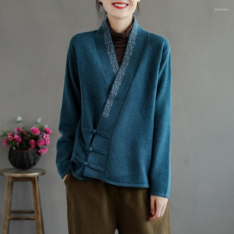 Ethnic Clothing 2023 Autumn And Winter Style V-Neck Pure Wool Ladies Buttons Loose Thick Cardigan Knitted Cashmere Sweaters KK4185
Ethnic Clothing 2023 Autumn And Winter Style V-Neck Pure Wool Ladies Buttons Loose Thick Cardigan Knitted Cashmere Sweaters KK4185