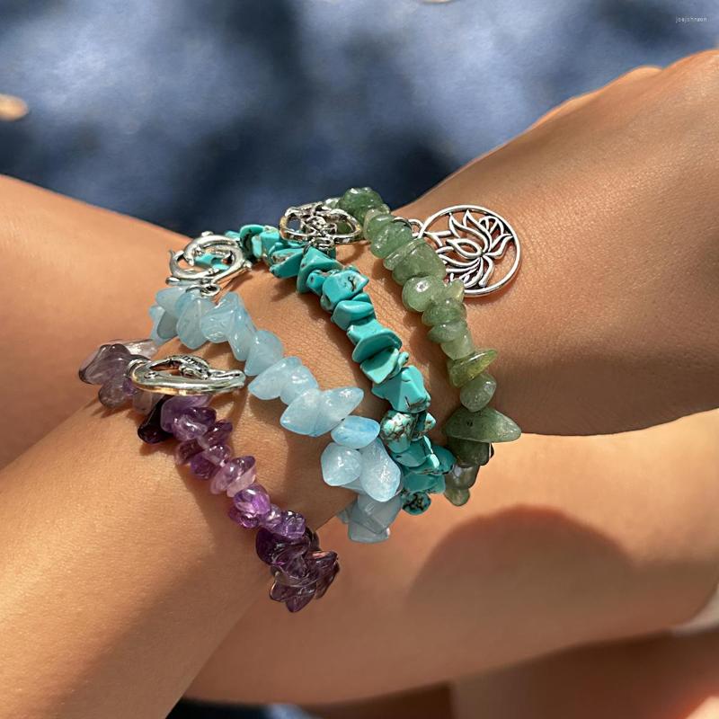 Charm Bracelets PuRui Vintage Irregular Natural Stone Beaded Bracelet Silver Color Geometric Pendant Bangle For Women 2023 Trendy Jewelry
Charm Bracelets PuRui Vintage Irregular Natural Stone Beaded Bracelet Silver Color Geometric Pendant Bangle For Women 2023 Trendy Jewelry