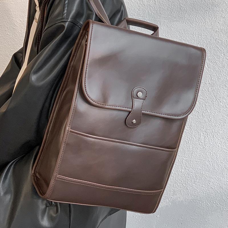 Backpack Men's Vintage Crazy Horse PU Leather Backbag Large Casual Laptop Bag Pack Business Office Back Male School Bookbag, Auburn
Backpack Men's Vintage Crazy Horse PU Leather Backbag Large Casual Laptop Bag Pack Business Office Back Male School Bookbag, Auburn