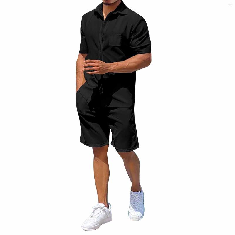 Men's Tracksuits Men's Linen Short Sleeve Shorts Set Thin And Loose Fit With A Turn Down Collar Solid Color Men S Warm Up Suits, Black
Men's Tracksuits Men's Linen Short Sleeve Shorts Set Thin And Loose Fit With A Turn Down Collar Solid Color Men S Warm Up Suits, Black