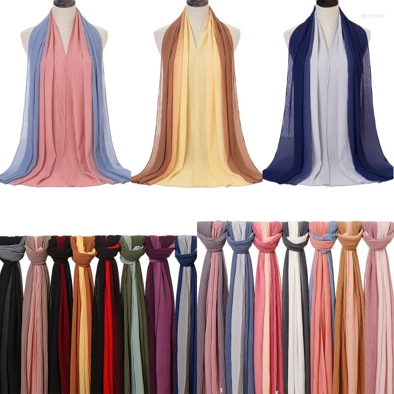 Scarves Four Seasons Trendy Headwear Ladies Scarf Gradient Color Crumpled Hijab Multicolor Matching Design Wraped Turban Fashion
Scarves Four Seasons Trendy Headwear Ladies Scarf Gradient Color Crumpled Hijab Multicolor Matching Design Wraped Turban Fashion