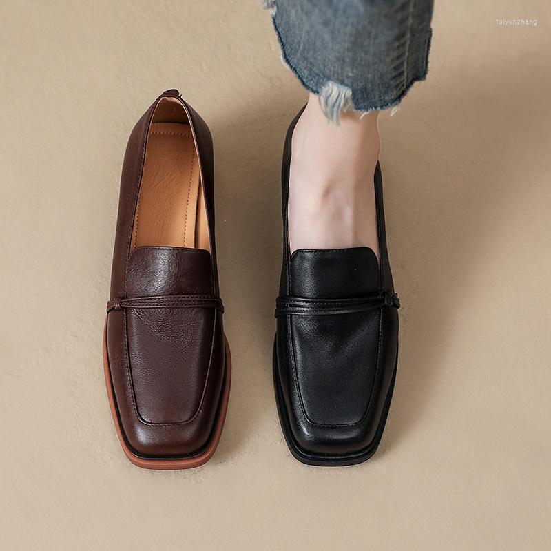 Dress Shoes French Style Women 2023 Spring Autumn Square Toe Loafers Retro Fashion All-match Solid Leather, Brown
Dress Shoes French Style Women 2023 Spring Autumn Square Toe Loafers Retro Fashion All-match Solid Leather, Brown