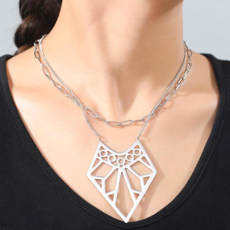 Pendant Necklaces Teamer Fashion Geometric Double Chains For Women Stainless Steel 2023 Jewelry Choker Birthday Party Gift
Pendant Necklaces Teamer Fashion Geometric Double Chains For Women Stainless Steel 2023 Jewelry Choker Birthday Party Gift