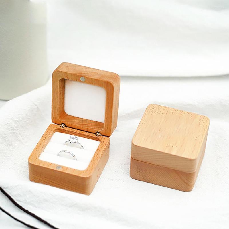 Jewelry Pouches Wooden Ring Box For Wedding Proposal Engagement Rings Storage Strong Magnetic Portable Walnut Mini Organizer
Jewelry Pouches Wooden Ring Box For Wedding Proposal Engagement Rings Storage Strong Magnetic Portable Walnut Mini Organizer