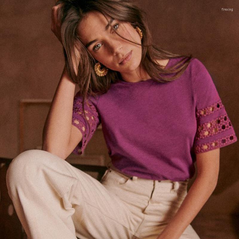 Women' T Shirts 2023 Spring And Summer Special Offer Women Casual Pure Cotton Short-sleeved Round Neck T-shirt, Purple
Women' T Shirts 2023 Spring And Summer Special Offer Women Casual Pure Cotton Short-sleeved Round Neck T-shirt, Purple