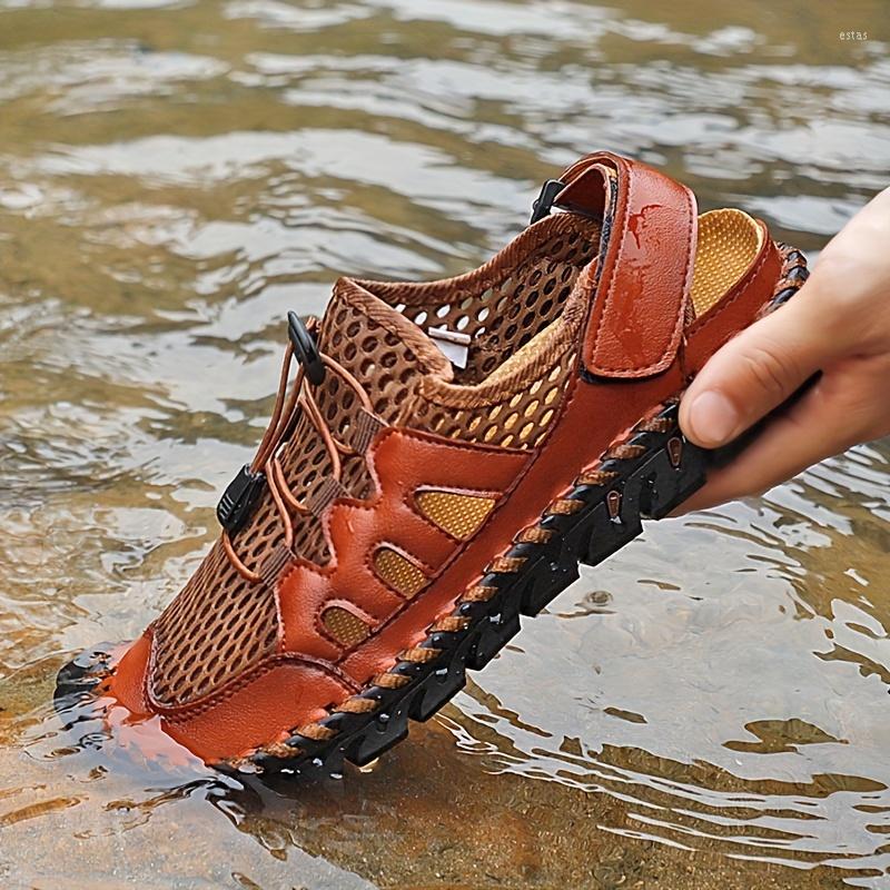 Sandals Men's Mesh Breathable Non-slip Lightweight Quick Dry Comfy Beach Shoes Summer, Chocolate
Sandals Men's Mesh Breathable Non-slip Lightweight Quick Dry Comfy Beach Shoes Summer, Chocolate