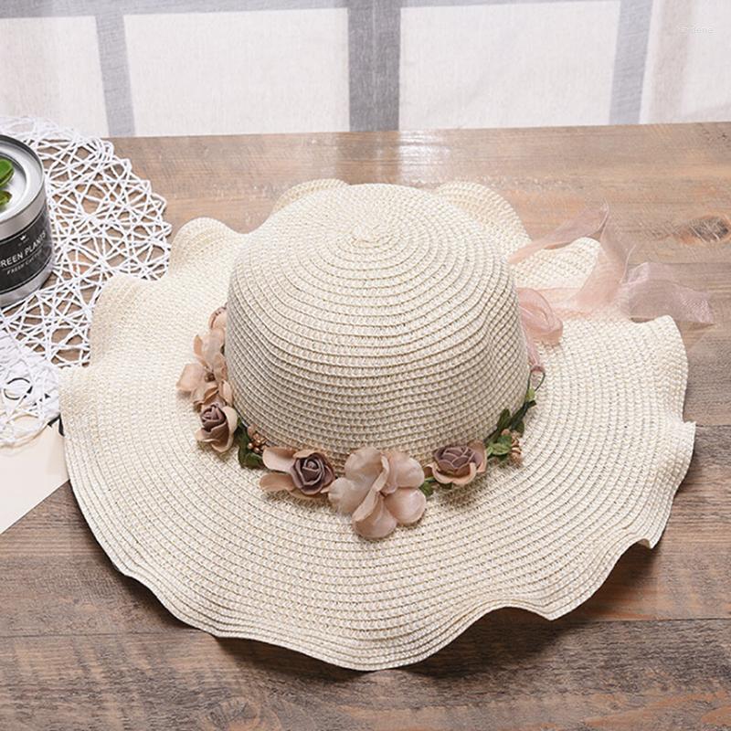 Wide Brim Hats Women Ladies Summer Sun Beach Hat Outdoor With Flowers Elegant, Picture shown
Wide Brim Hats Women Ladies Summer Sun Beach Hat Outdoor With Flowers Elegant, Picture shown