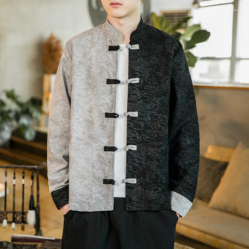 Ethnic Clothing Embossing Color Block Coat Traditional Chinese For Mens Jackets Mandarin Collar Buckle Tang Suit Fashion Stylish Coats
Ethnic Clothing Embossing Color Block Coat Traditional Chinese For Mens Jackets Mandarin Collar Buckle Tang Suit Fashion Stylish Coats