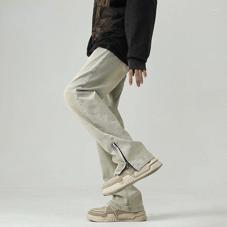 Men' Jeans Men Wide Leg Denim Pants American Style Straight Men' Hip Hop Streetwear Top Quality Fashion Trousers D90, Mud yellow
Men' Jeans Men Wide Leg Denim Pants American Style Straight Men' Hip Hop Streetwear Top Quality Fashion Trousers D90, Mud yellow