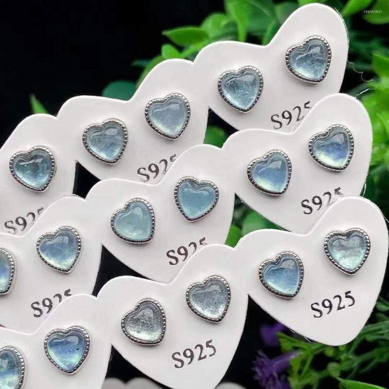 Stud Earrings Genuine Natural Aquamarine Heart For Women Romantic Healing Crystal Gemstone Wedding Party Jewelry Gifts
Stud Earrings Genuine Natural Aquamarine Heart For Women Romantic Healing Crystal Gemstone Wedding Party Jewelry Gifts