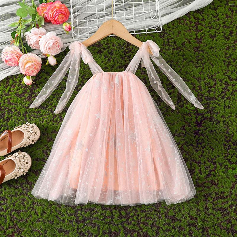 Girl Dresses Toddler Girl's Sleeveless Lace Up Tulle Pommel Dress For 1 To 5 Years, Pink
Girl Dresses Toddler Girl's Sleeveless Lace Up Tulle Pommel Dress For 1 To 5 Years, Pink