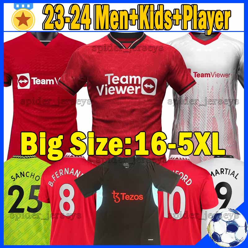 4XL 5XL 23 24 SANCHO soccer jerseys MARTINEZ RASHFORD CASEMIRO 2023 2024 ANTONY SABITZER Fans Player version Football Shirts McTominay B.FERNANDES Kids Kits, 22-23 home cul-patch
4XL 5XL 23 24 SANCHO soccer jerseys MARTINEZ RASHFORD CASEMIRO 2023 2024 ANTONY SABITZER Fans Player version Football Shirts McTominay B.FERNANDES Kids Kits, 22-23 home cul-patch