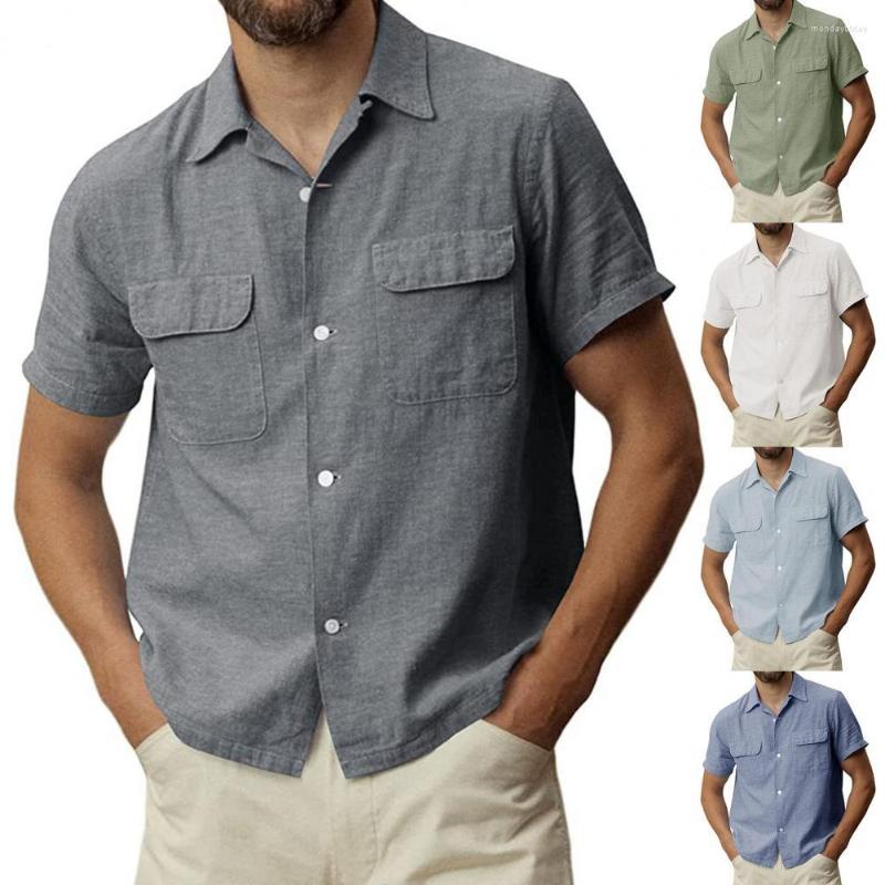 Men's Casual Shirts Men Shirt Solid Color Turn-down Collar Single-breasted Summer Top For Daily Wear, Light blue
Men's Casual Shirts Men Shirt Solid Color Turn-down Collar Single-breasted Summer Top For Daily Wear, Light blue