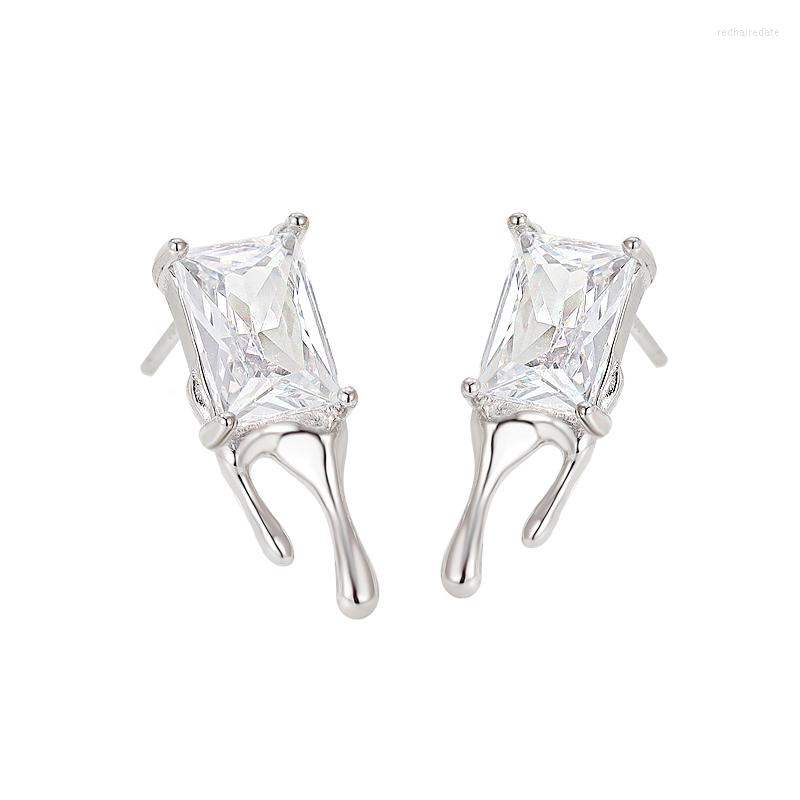 Stud Earrings S925 Pure Silver Drop Zircon Square Diamond Personality Temperament Women's Jewelry
Stud Earrings S925 Pure Silver Drop Zircon Square Diamond Personality Temperament Women's Jewelry