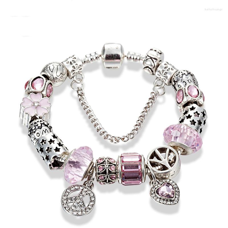 Charm Bracelets ANNAPAER Aaccesorios Glass Beads Crystal Charms Bracelet Bracciali Donna Fit Original Bangle For Mujer Jewelry Making B17039
Charm Bracelets ANNAPAER Aaccesorios Glass Beads Crystal Charms Bracelet Bracciali Donna Fit Original Bangle For Mujer Jewelry Making B17039
