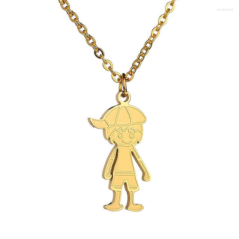 Pendant Necklaces Fairladyhood Boy Family Love Pendants Gold Color Stainless Steel Necklace Kids Jewelry For Birthday Gifts
Pendant Necklaces Fairladyhood Boy Family Love Pendants Gold Color Stainless Steel Necklace Kids Jewelry For Birthday Gifts