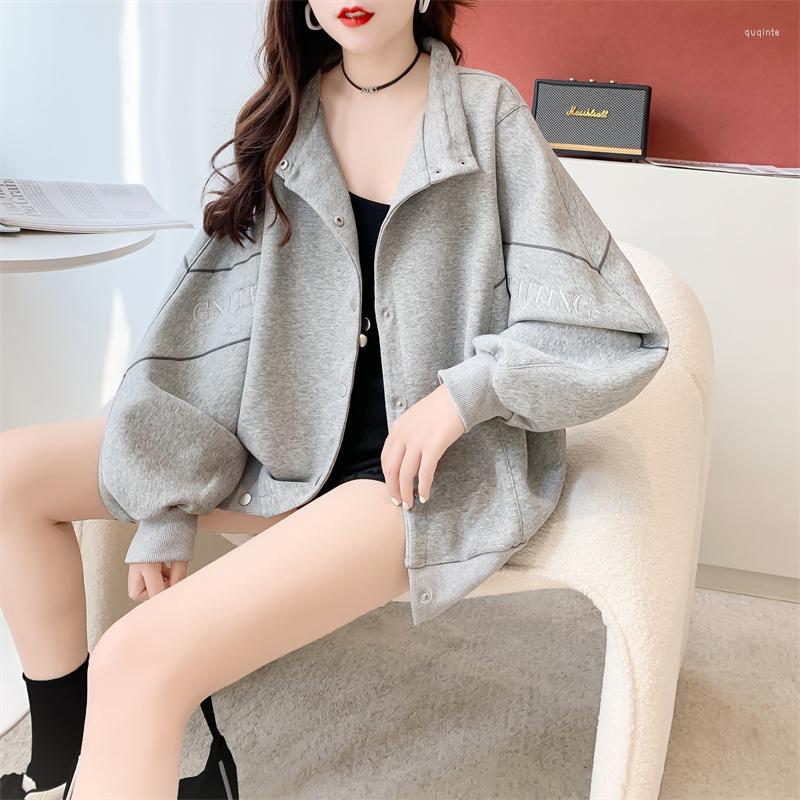 Women's Hoodies Korean Version Of The Reduced-age Lazy Wind Baseball Sweater Cardigan Women's Long Top, White
Women's Hoodies Korean Version Of The Reduced-age Lazy Wind Baseball Sweater Cardigan Women's Long Top, White