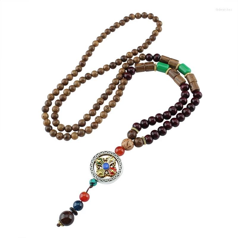 Pendant Necklaces Vintage Ethnic Nepal Cross Vajra Pestle Necklace Men's And Women's Wooden Buddha Beads National Jewelry
Pendant Necklaces Vintage Ethnic Nepal Cross Vajra Pestle Necklace Men's And Women's Wooden Buddha Beads National Jewelry