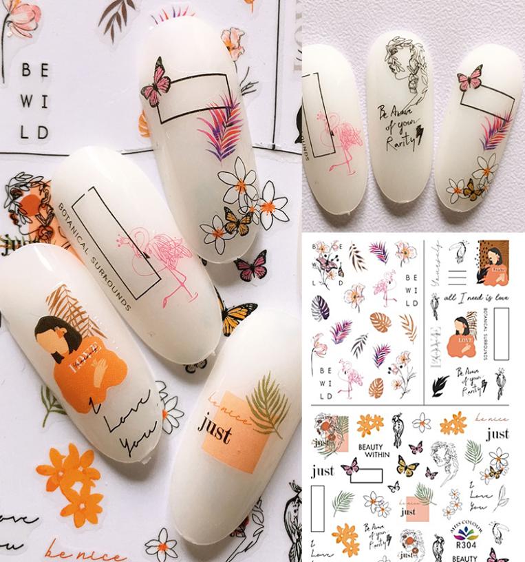 Sheet D Nail Sticker Flower And Letter Pattern Adhesive Transfer Sticker DIY Nail Art Decorarion8138279, Light khaki
Sheet D Nail Sticker Flower And Letter Pattern Adhesive Transfer Sticker DIY Nail Art Decorarion8138279, Light khaki