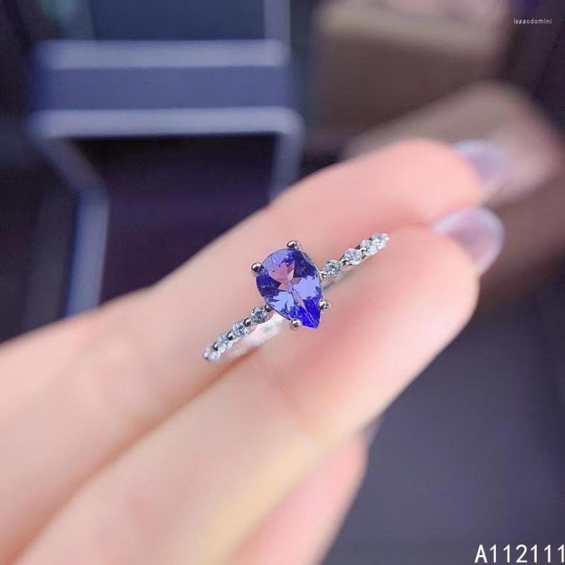 Cluster Rings Fine Jewelry 925 Sterling Silver Inset With Natural Gemstone Women's Classic Vintage Water Drop Tanzanite Exquisite Ring
Cluster Rings Fine Jewelry 925 Sterling Silver Inset With Natural Gemstone Women's Classic Vintage Water Drop Tanzanite Exquisite Ring