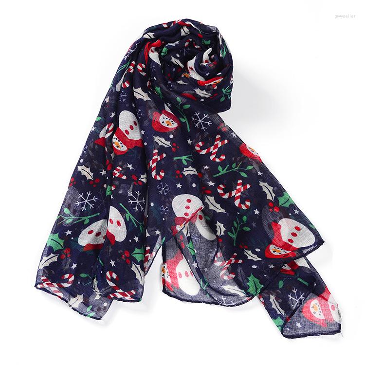 Scarves 2023 Christmas Snowmen Print Shawls Women Long Candycane Pattern Gift Scarf Hijab Wholesale 10pcs/lot
Scarves 2023 Christmas Snowmen Print Shawls Women Long Candycane Pattern Gift Scarf Hijab Wholesale 10pcs/lot