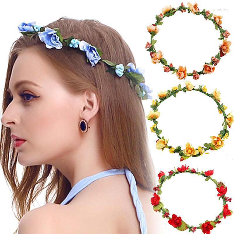 Headpieces Bride Flower Crown Hairband Rope Wedding Floral Headband Garland Girl Wreath Elastic Hair Accessories Party Cosplay Headpiece
Headpieces Bride Flower Crown Hairband Rope Wedding Floral Headband Garland Girl Wreath Elastic Hair Accessories Party Cosplay Headpiece