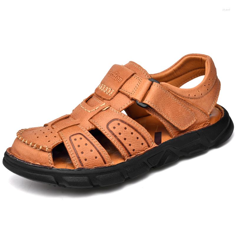 Sandals Men Genuine Leather Summer Shoes Open-Toed Slippers Soft Sandal Roman Comfortable Outdoor Beach Walking Footwear, Black
Sandals Men Genuine Leather Summer Shoes Open-Toed Slippers Soft Sandal Roman Comfortable Outdoor Beach Walking Footwear, Black