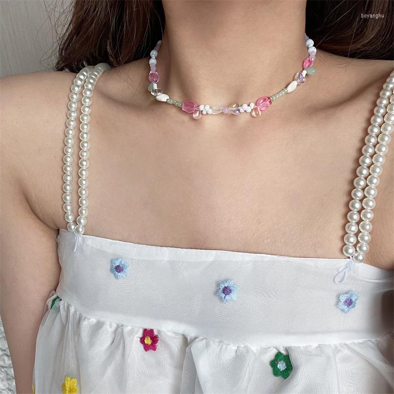 Choker Vintage Korean Style Candy Colors Resin Beaded Necklace Classic Delicate Heart Neck Chain For Women Exquisite Trendy Jewelry
Choker Vintage Korean Style Candy Colors Resin Beaded Necklace Classic Delicate Heart Neck Chain For Women Exquisite Trendy Jewelry