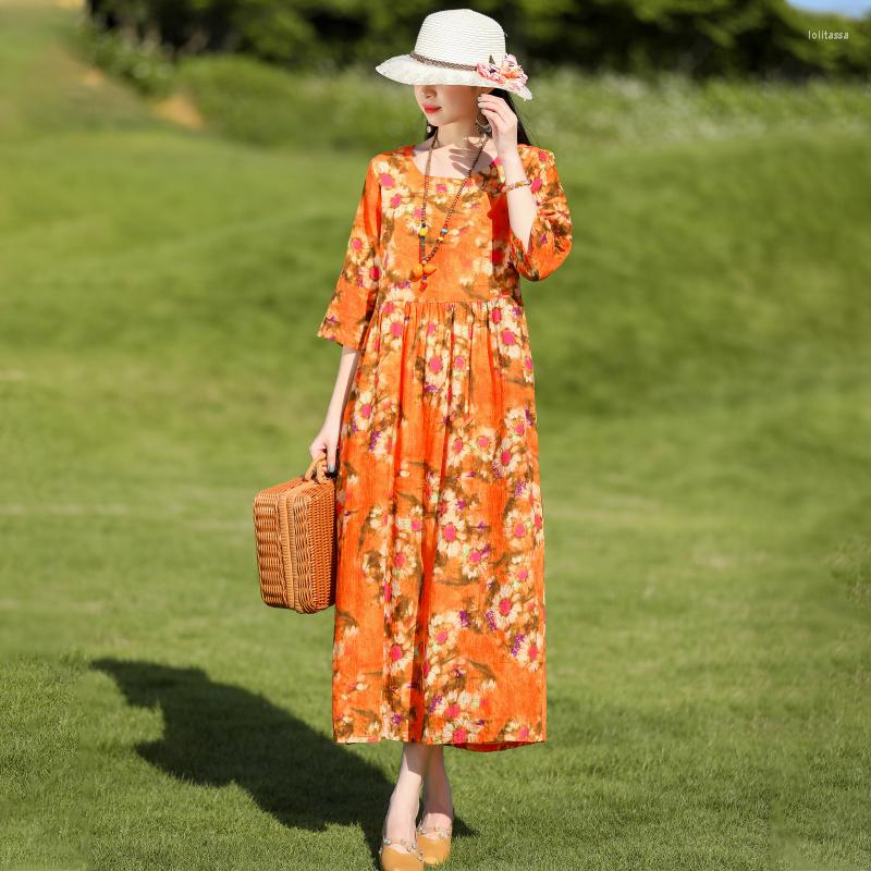 Plus Size Dresses Summer Dress O Neck Fashion Woman Fat Beach Holiday Travel Bohemian Maternity Printed Long Seaside Vestidos, Yellow
Plus Size Dresses Summer Dress O Neck Fashion Woman Fat Beach Holiday Travel Bohemian Maternity Printed Long Seaside Vestidos, Yellow