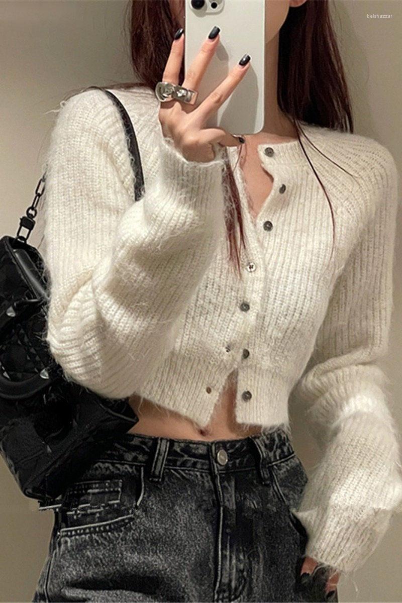 Women's Knits Y2k Aesthetic O Neck Harajuku Women Cardigan Femme Basic Grunge Casual Crop Tops Slim All Match Solid Korean Style Knit
Women's Knits Y2k Aesthetic O Neck Harajuku Women Cardigan Femme Basic Grunge Casual Crop Tops Slim All Match Solid Korean Style Knit