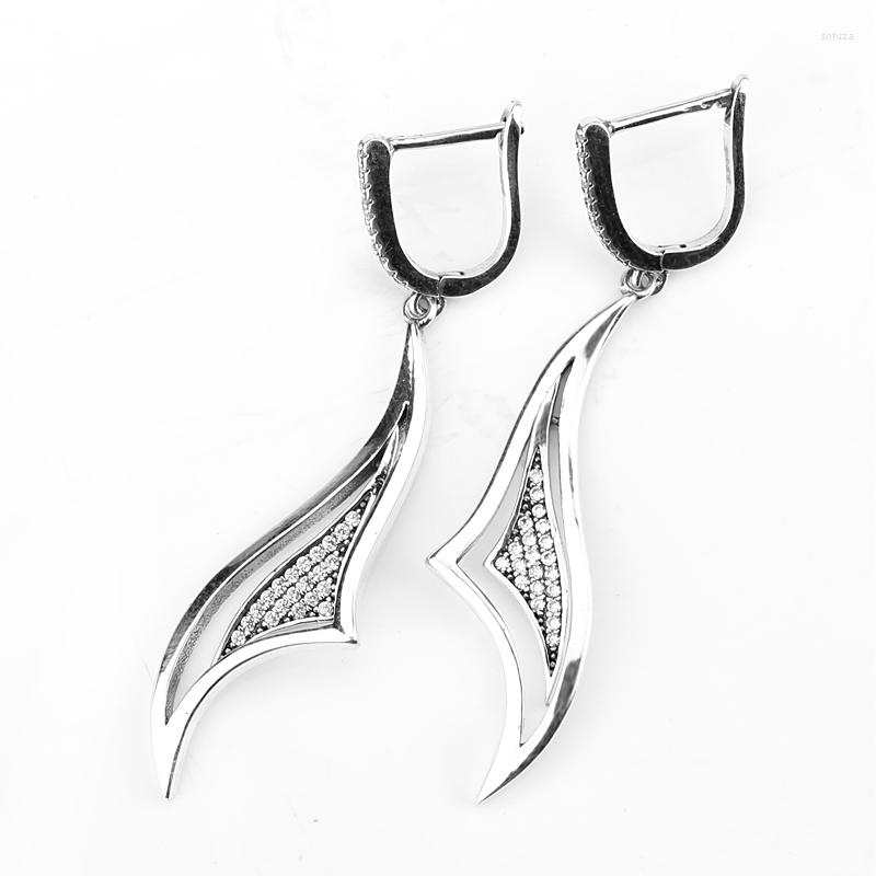Stud Earrings Real 925 Sterling Silver Chic Shimmer Geometric Shape Buckle CZ Ladies Ethnic Long Tassel
Stud Earrings Real 925 Sterling Silver Chic Shimmer Geometric Shape Buckle CZ Ladies Ethnic Long Tassel