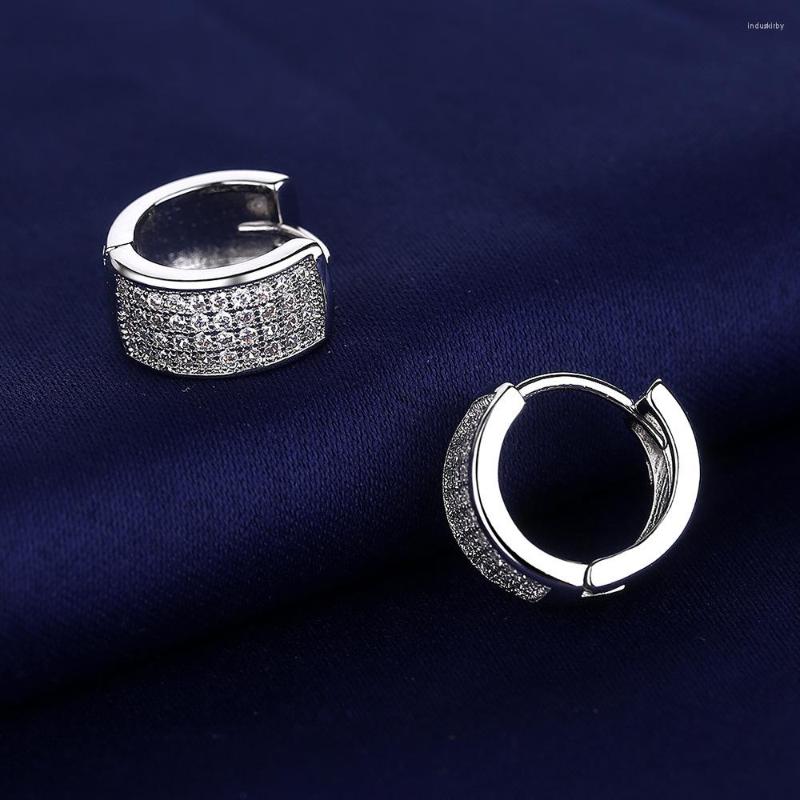 Hoop Earrings Trendy Cubic Zircon Silver Color Round For Women Geometric Ear Buckle Party Jewelry Gifts 2023
Hoop Earrings Trendy Cubic Zircon Silver Color Round For Women Geometric Ear Buckle Party Jewelry Gifts 2023