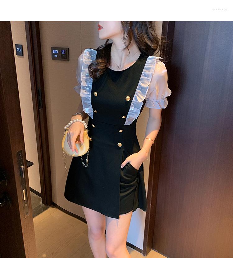 Work Dresses Shorts Set For Women Korea 2023 Summer Slim Fit Double Breasted Splice Ruffles Dress And 2 Pieces, Gray set
Work Dresses Shorts Set For Women Korea 2023 Summer Slim Fit Double Breasted Splice Ruffles Dress And 2 Pieces, Gray set