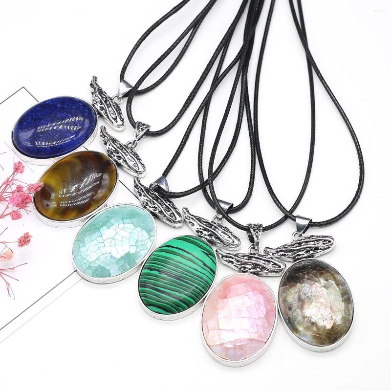 Pendant Necklaces Natural Stone Black Agate Lapis Lazuli Necklace Egg-shaped Handmade Jewelry Charm For Women Men Gift
Pendant Necklaces Natural Stone Black Agate Lapis Lazuli Necklace Egg-shaped Handmade Jewelry Charm For Women Men Gift