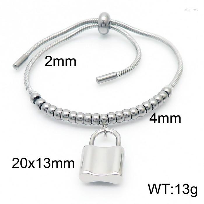 Charm Bracelets Fashion Women Silver Color Gold Stainless Steel Bead Chain Bracelet Jewelry Gift
Charm Bracelets Fashion Women Silver Color Gold Stainless Steel Bead Chain Bracelet Jewelry Gift