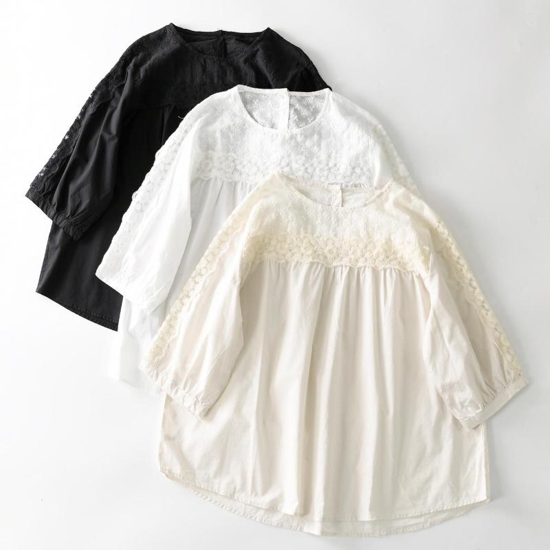 Women's Blouses Mori Girl Sweet Floral Embroidery Lace Short Sleeve Blouse Summer Three Quarter Eyelet Vintage Victorian Edwardian Top, Beige
Women's Blouses Mori Girl Sweet Floral Embroidery Lace Short Sleeve Blouse Summer Three Quarter Eyelet Vintage Victorian Edwardian Top, Beige