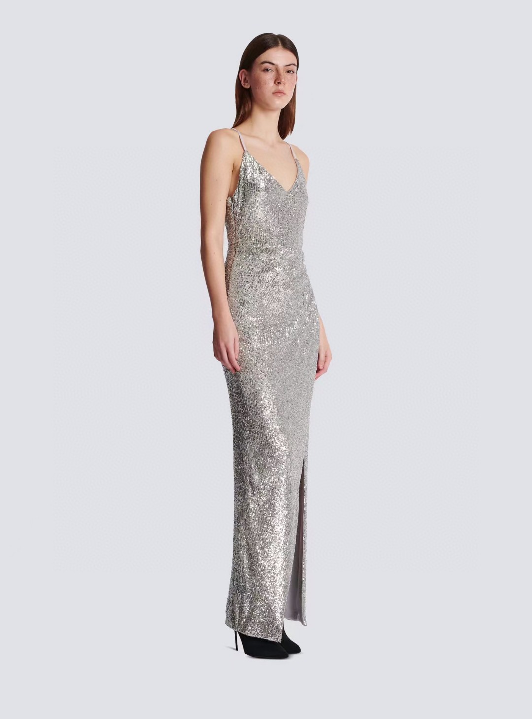 Casual Dresses European Designer Dress 2023 New Sequin Embroidery Long Dress, Silver
Casual Dresses European Designer Dress 2023 New Sequin Embroidery Long Dress, Silver