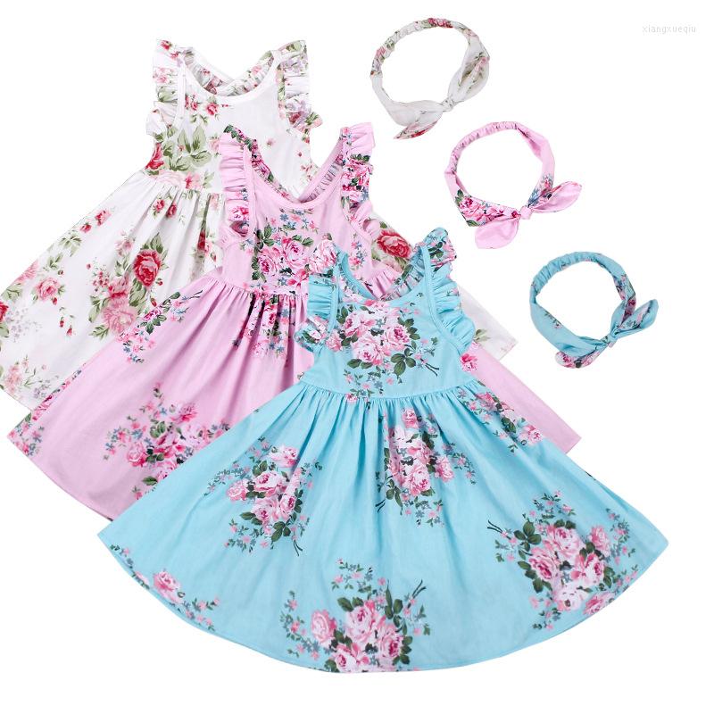 Girl Dresses Girls' Skirt Summer All Cotton Printed Dress Children's Sleeveless Ruffled Hem Casual Wear, White-flower
Girl Dresses Girls' Skirt Summer All Cotton Printed Dress Children's Sleeveless Ruffled Hem Casual Wear, White-flower