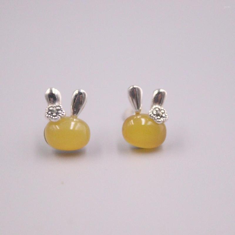 Stud Earrings Real Silver 925 For Women Female Girl Gold Korean Yellow Chalcedony National Style Gift
Stud Earrings Real Silver 925 For Women Female Girl Gold Korean Yellow Chalcedony National Style Gift