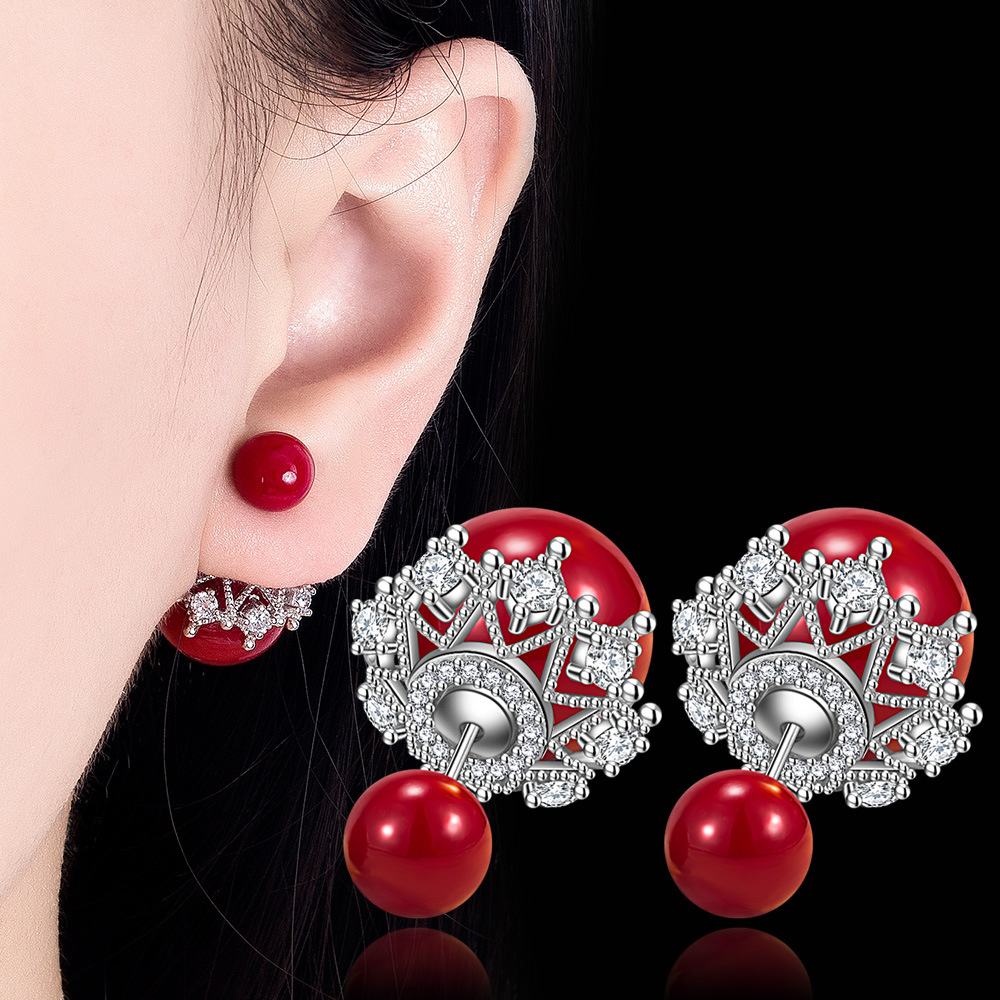 fashion women's Stud earrings pearl Shiny crystal zirconia stud earrings female wild hypoallergenic earrings18K gold plated luxury earrings
fashion women's Stud earrings pearl Shiny crystal zirconia stud earrings female wild hypoallergenic earrings18K gold plated luxury earrings
