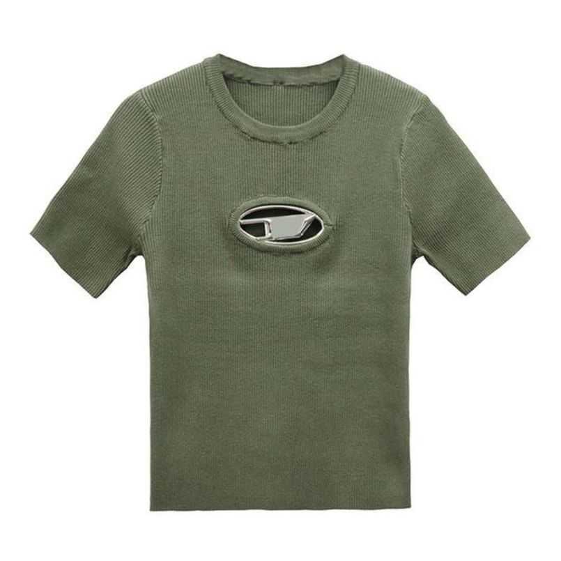 Women' Tshirts Designer Knit Diesels Top Tight T-shirt Hollow Out Tee Tanks Women Shirts Letter Print Short Sleeve Sexy Yoga Tees Woman Summer Vests 3wrme, Beige
Women' Tshirts Designer Knit Diesels Top Tight T-shirt Hollow Out Tee Tanks Women Shirts Letter Print Short Sleeve Sexy Yoga Tees Woman Summer Vests 3wrme, Beige