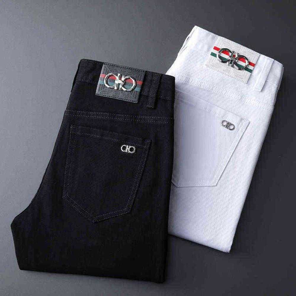 Men's Clothing Chino Cotton Jeans Trousers Brand Embroidered Thin Straight Close-fitting Pants Denim, Dw746 white
Men's Clothing Chino Cotton Jeans Trousers Brand Embroidered Thin Straight Close-fitting Pants Denim, Dw746 white