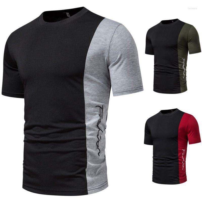 Men' T Shirts Summer 2023 European And American Men' Casual Trend Fashion Panel Letter Embroidery Short Sleeve T-shirt Men, Black ash
Men' T Shirts Summer 2023 European And American Men' Casual Trend Fashion Panel Letter Embroidery Short Sleeve T-shirt Men, Black ash