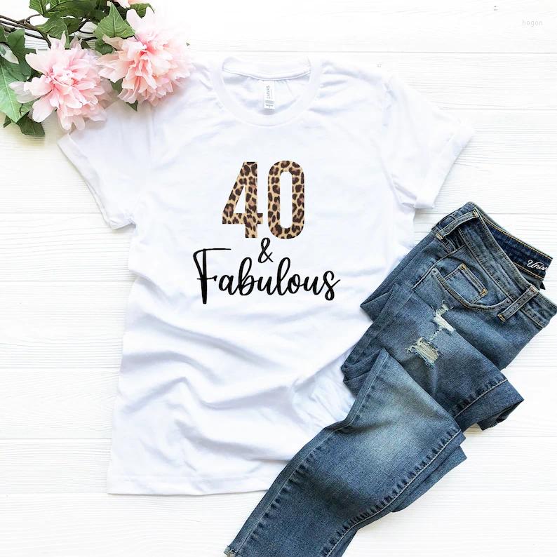 Women' T Shirts 40th Birthday & Leopard For Women Gift And Fabulous Shirt Cotton Lady Clothes Fashion O Neck Short Sleeve Tees, Turquoise
Women' T Shirts 40th Birthday & Leopard For Women Gift And Fabulous Shirt Cotton Lady Clothes Fashion O Neck Short Sleeve Tees, Turquoise