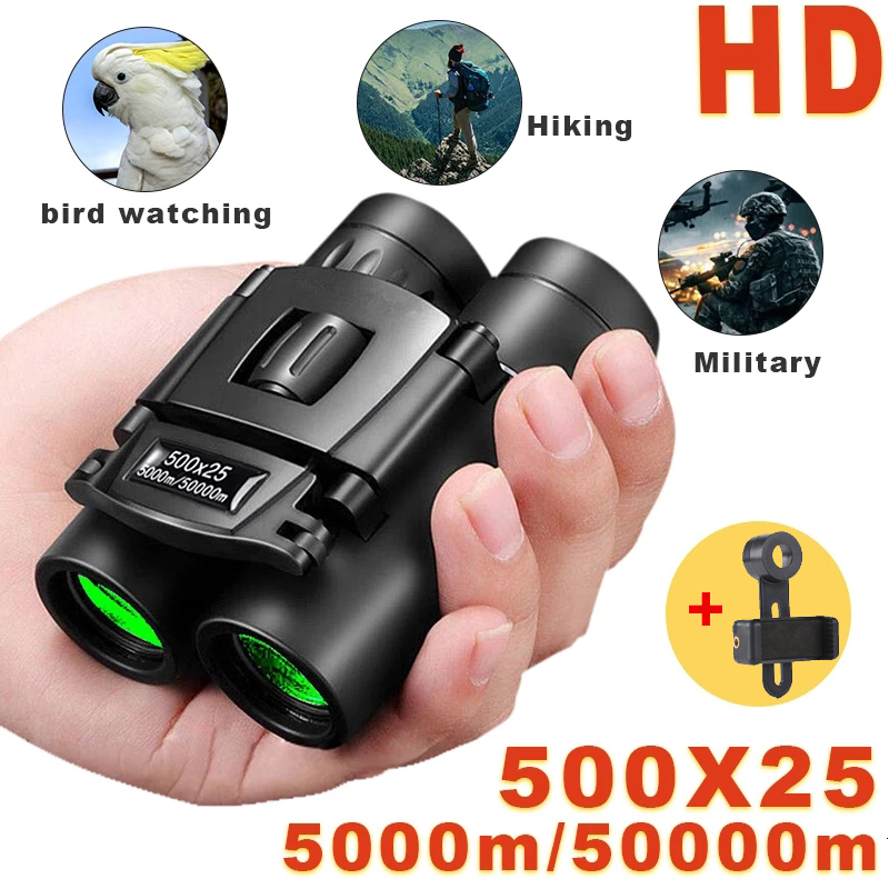 Telescope Binoculars 500X25 50000M Zoom Professional Powerful Long Range Portable Monocular Low Night Vision for Camping Tourism 230603
