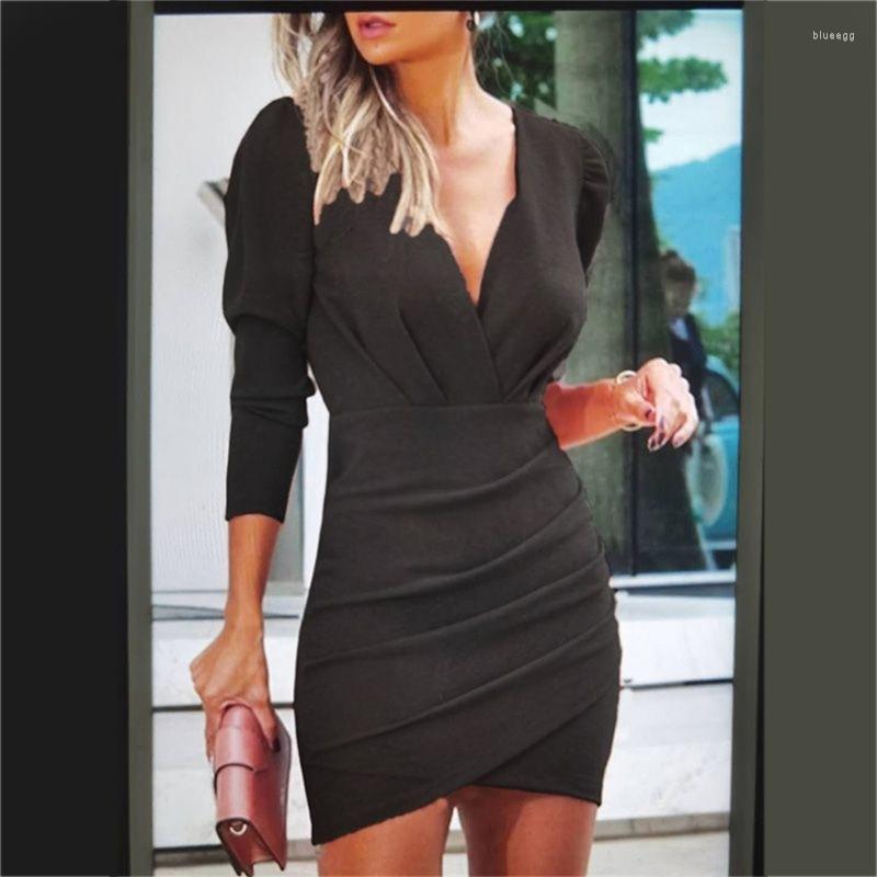 Casual Dresses Solid Color V-Neck Dress Long-Sleeved Tight Ethnic Nightclub Waist Slimming Short Outfits For Women Summer, Pink
Casual Dresses Solid Color V-Neck Dress Long-Sleeved Tight Ethnic Nightclub Waist Slimming Short Outfits For Women Summer, Pink