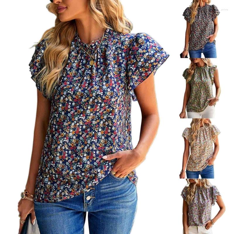Women' Blouses Women Ruffle Short Sleeve Frill Mock Neck Floral Keyhole Back Tunic Top, Green
Women' Blouses Women Ruffle Short Sleeve Frill Mock Neck Floral Keyhole Back Tunic Top, Green